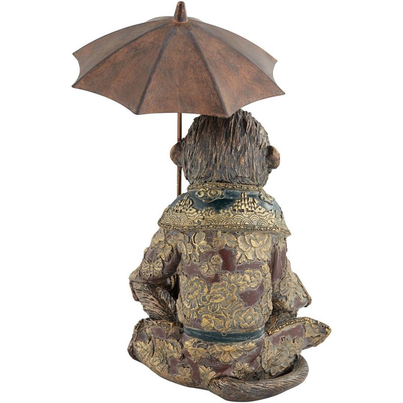 Kensington Hill Tropical Monkey 9 3/4" High Bronze Sculpture