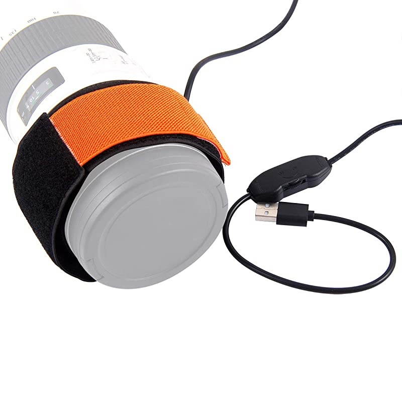 Dew Heater Strip DN40cm 5V for Telescopes and Camera DSLR Lens Linear Temperature Control Devices Keep Them from Fog Dew Freezing