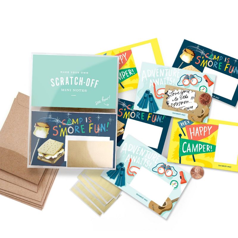 Scratch Off Camp Mini Notes