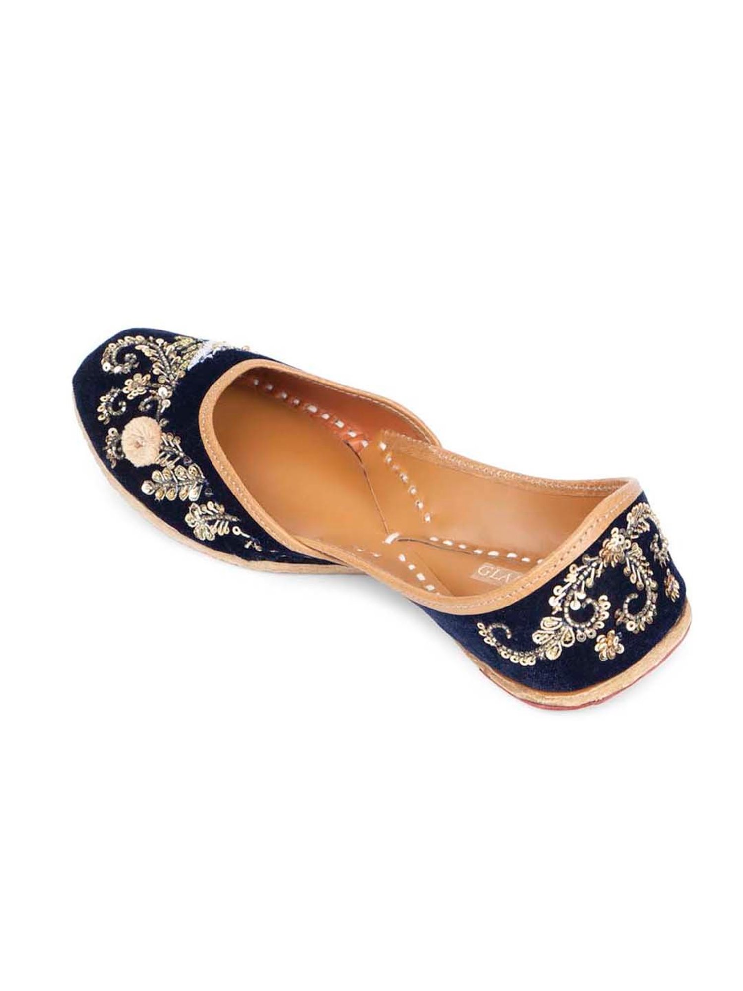 Glam Story Women's Midnight Ethnic Juttis