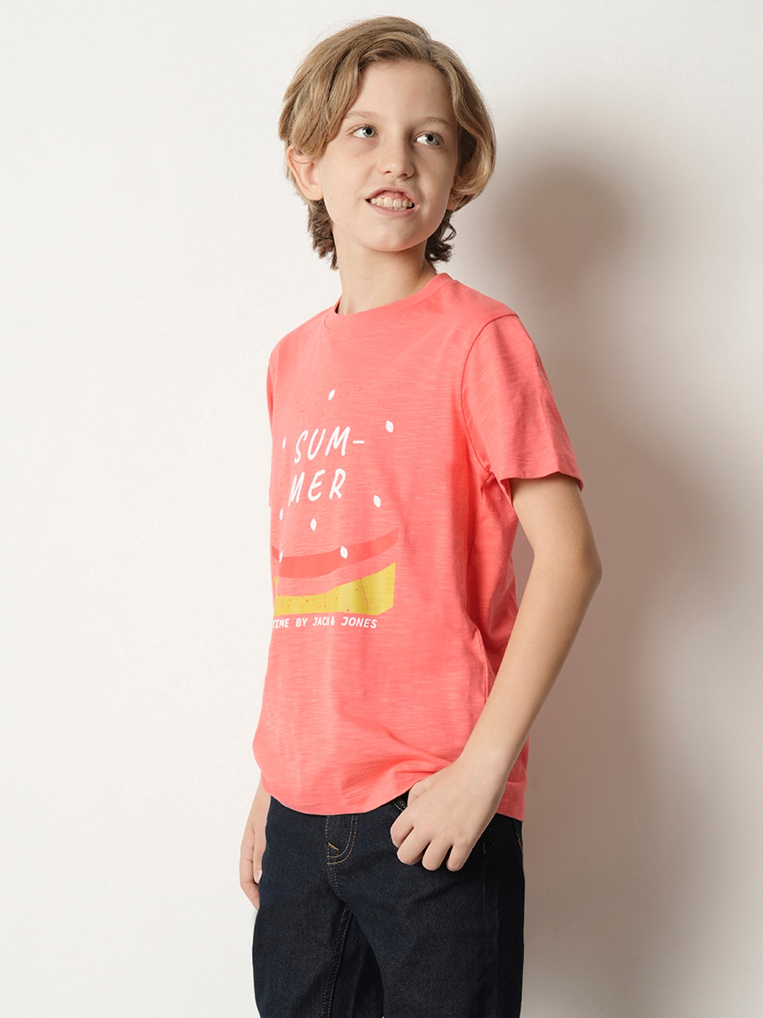 Jack & Jones Junior Coral Printed T-Shirt