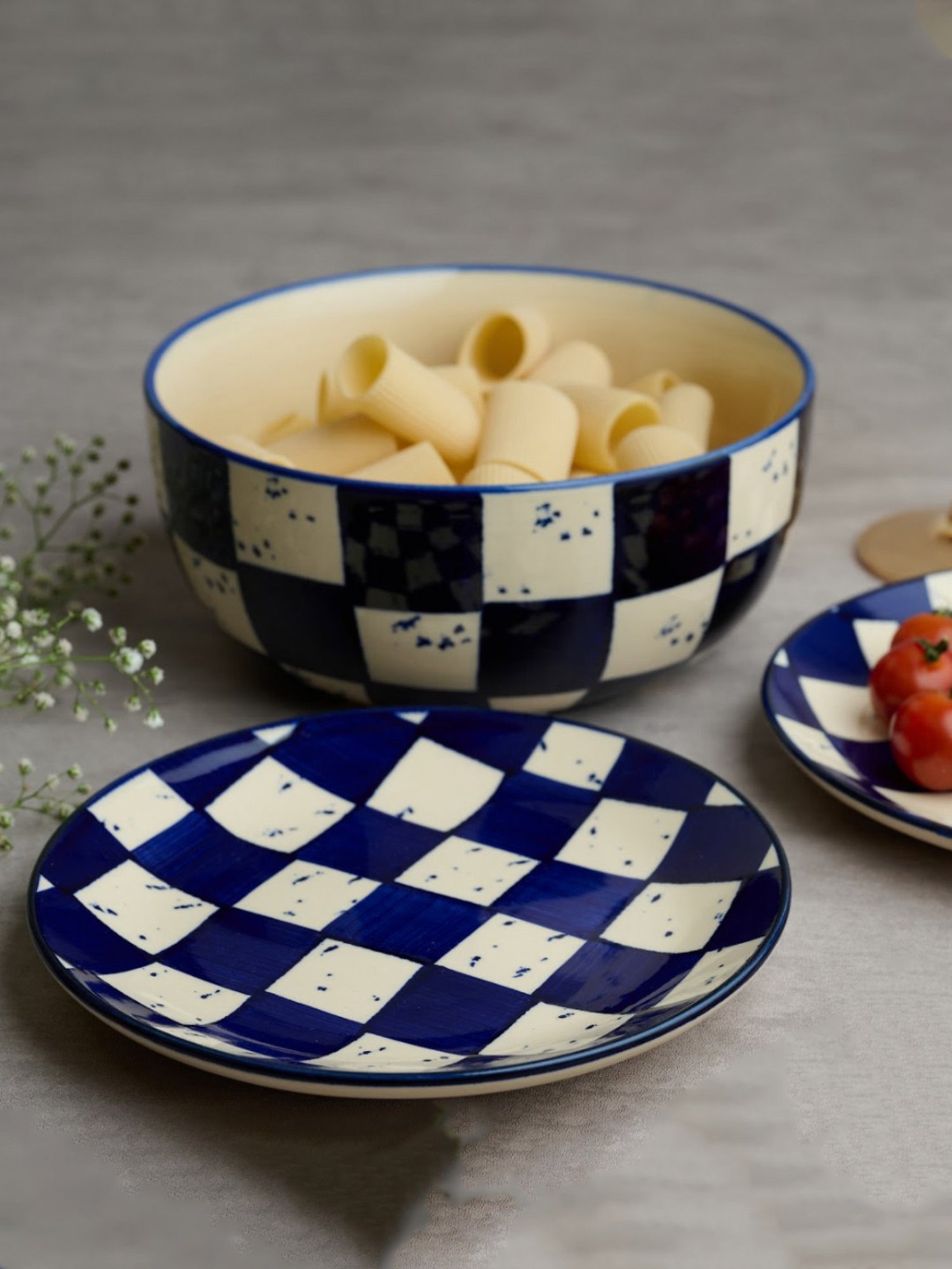 BlackCarrot Black & White Ceramic Dip Bowls Set of 2