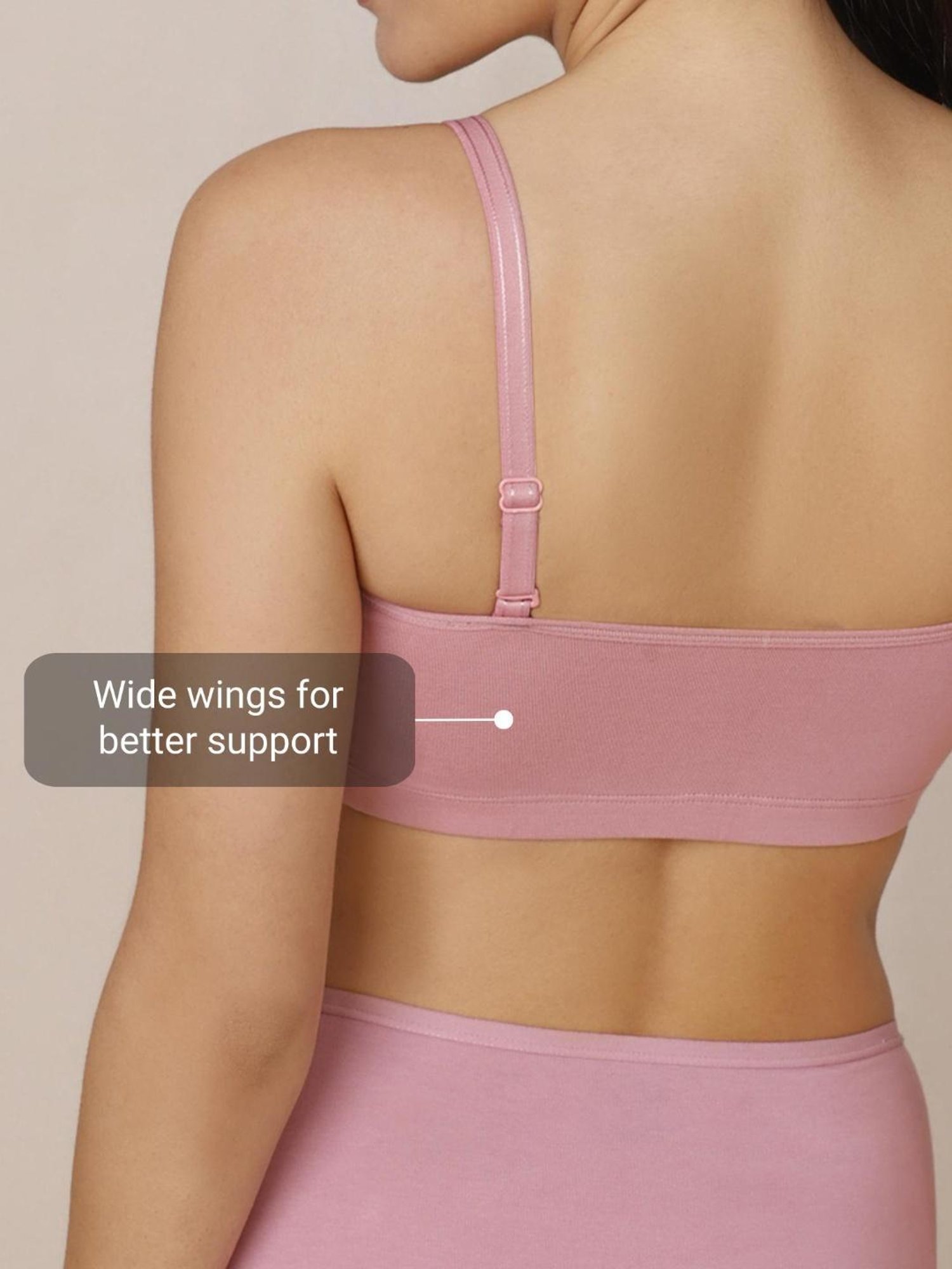 Nykd Pink Non-padded Bra