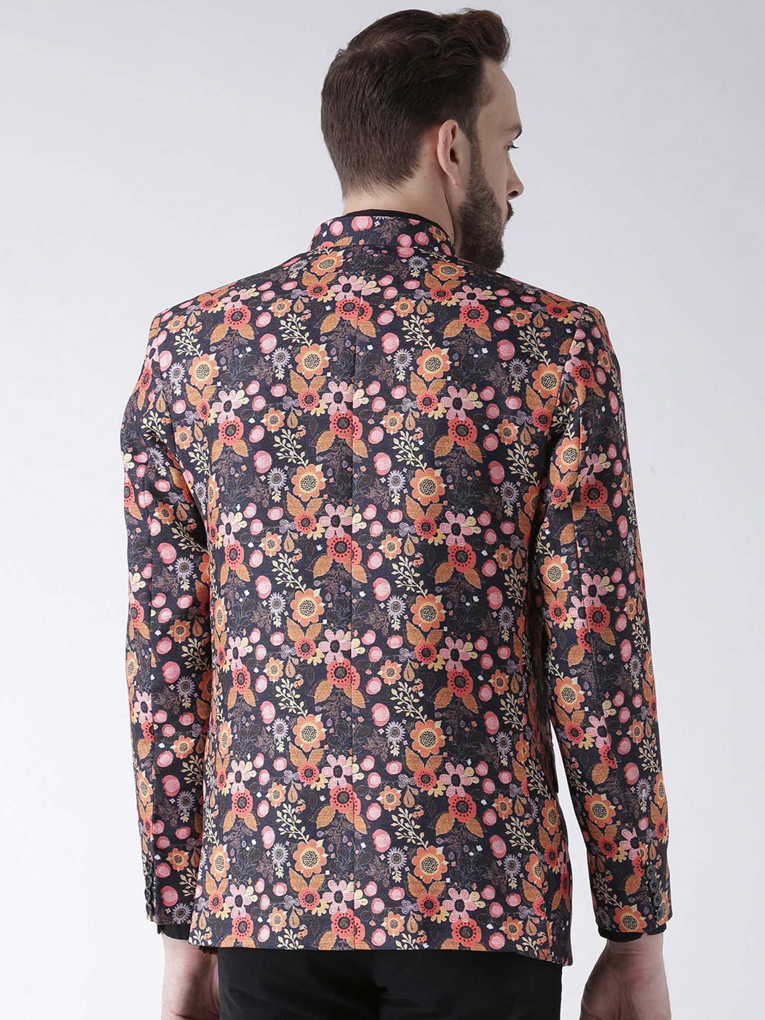Hangup Plus Multicolor Regular Fit Printed Blazer