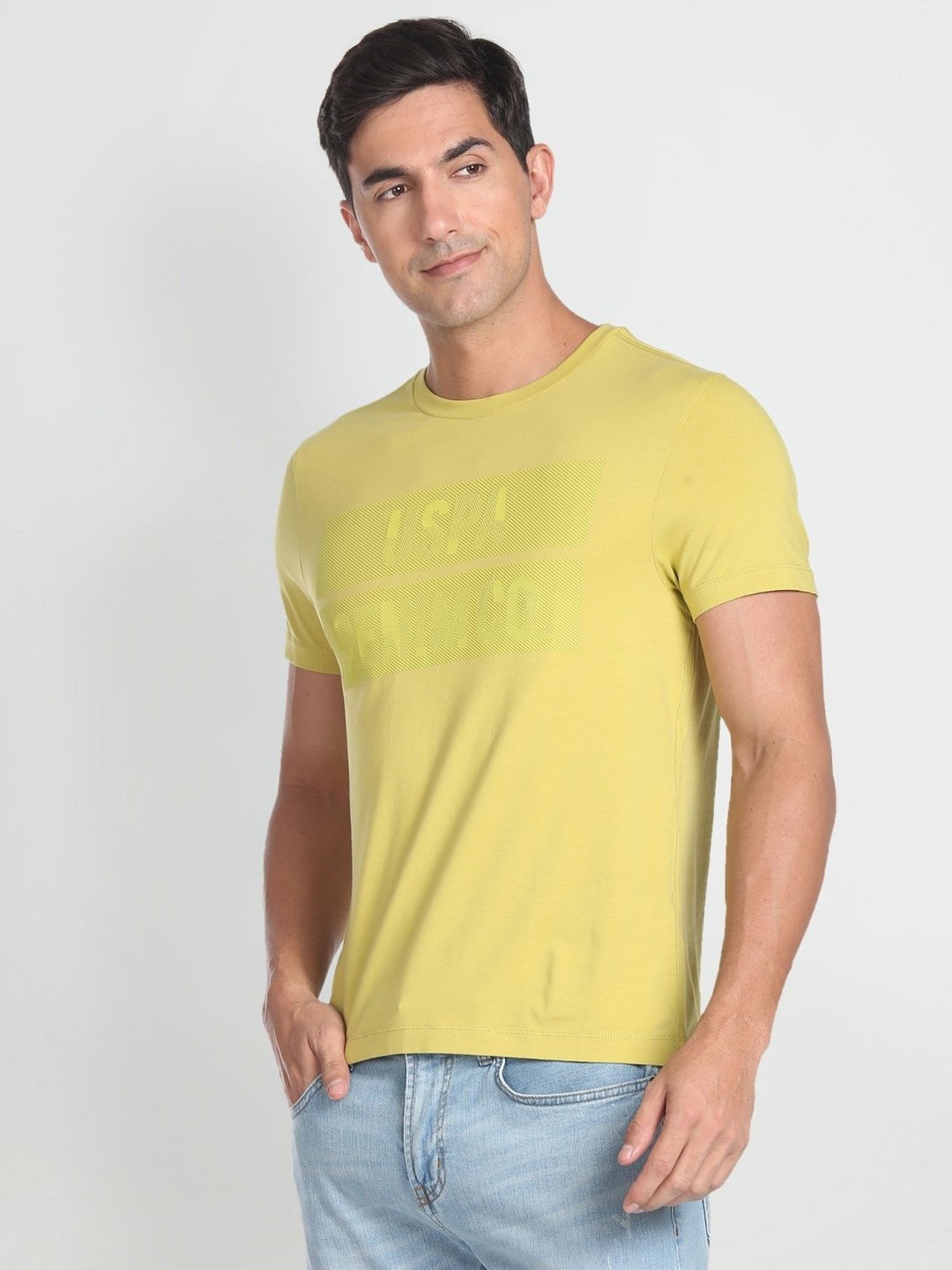 U.S. Polo Assn. Denim Co. Light Green Muscle Fit T-Shirt
