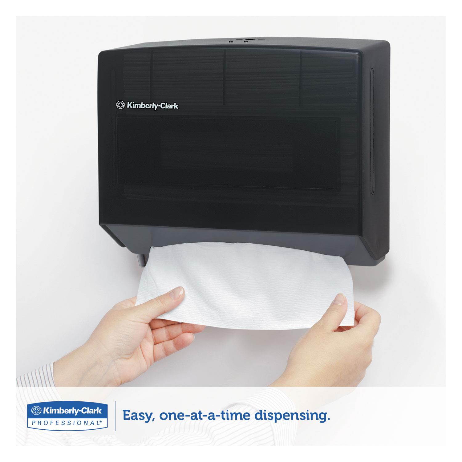 KIMBERLY CLARK Scottfold Towel Dispenser Plastic 10 3/4w x 4 3/4d x 9h Smoke