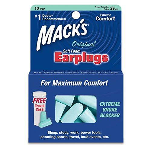 Macks 360000 Ear Care Safesound Earplugs - 10 Pair