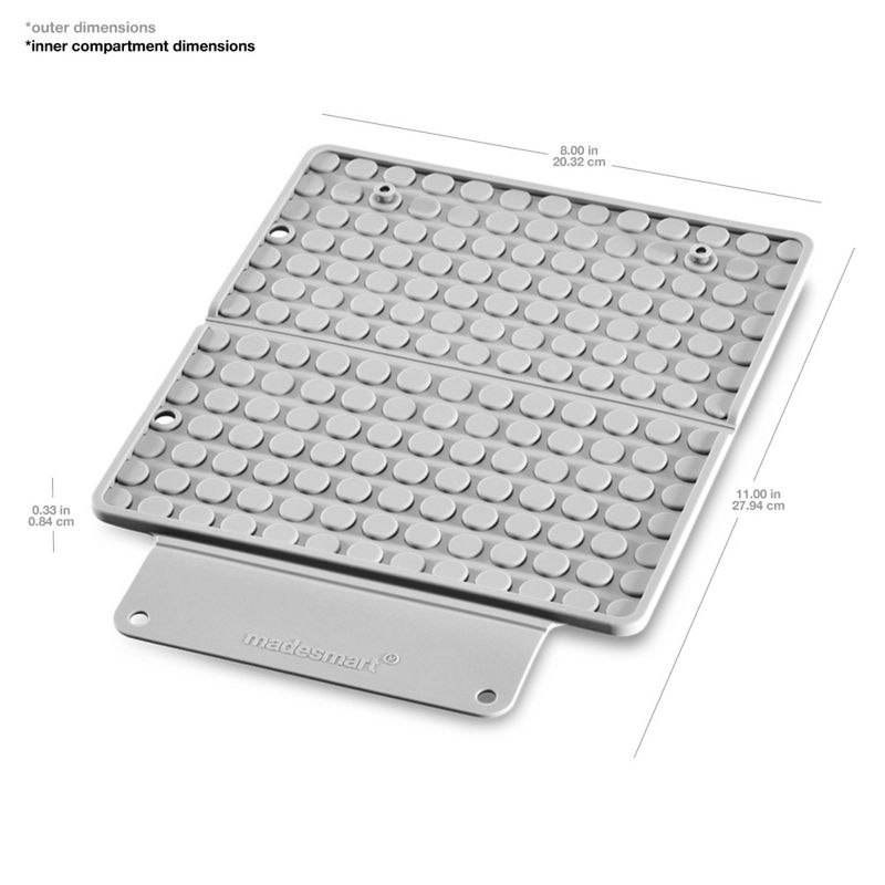 Fold-Up Styling Heat Mat Gray - Madesmart