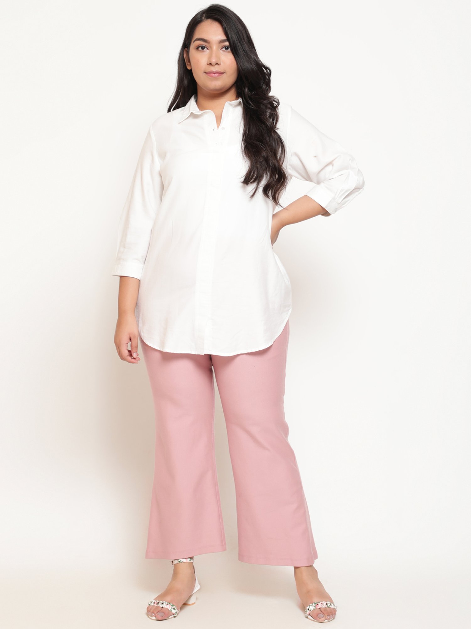 Amydus Rose Pink Regular Fit Pants