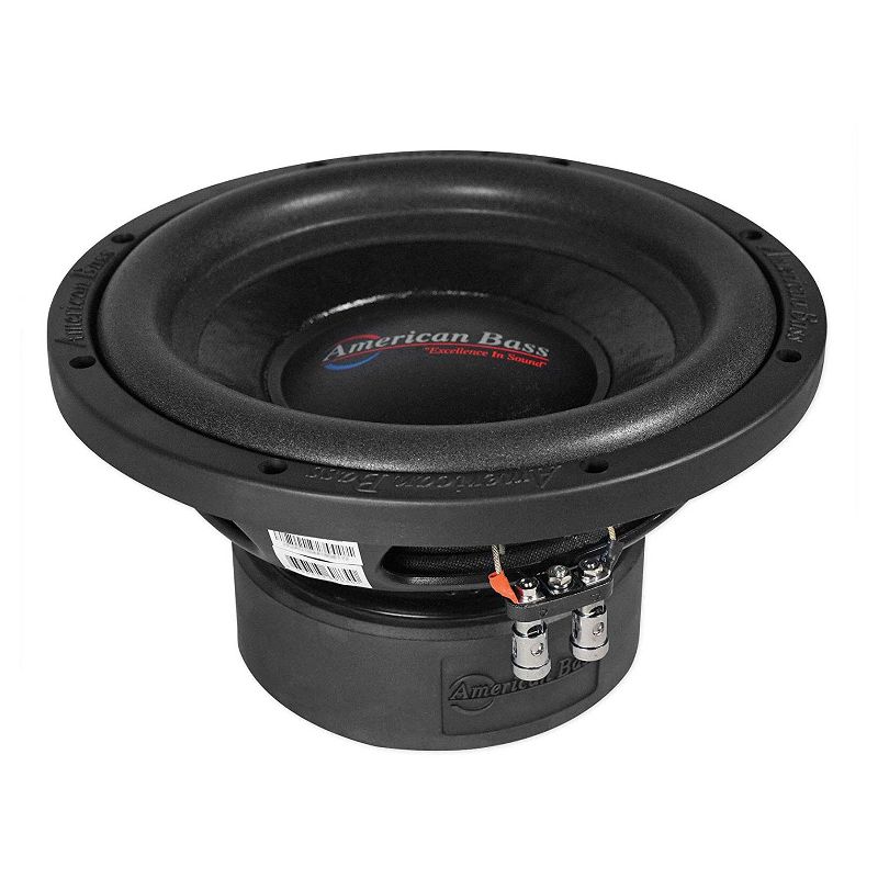 American Bass XO 1044 10 Inch Dual 4 OhmVoice Coil 600 Watt Max Power Subwoofer Speaker with 50 Ounce Magnet and 90 Ounce Motor Structure
