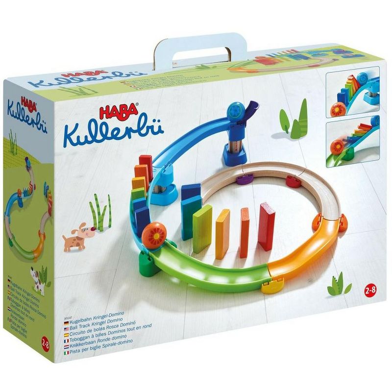 HABA Kulllerbu Kringel Domino Playset - 33 Piece Ball Track Starter Set