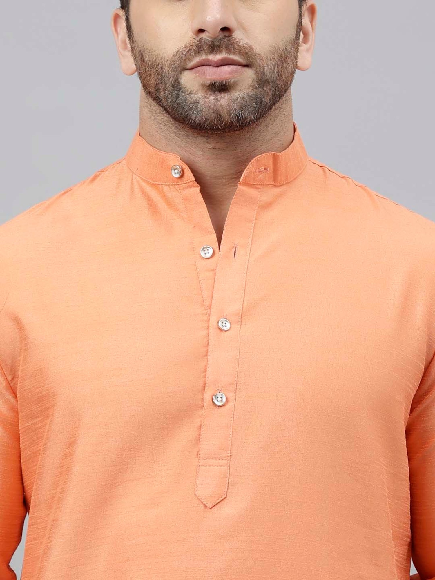 Hangup Peach Regular Fit Kurta & Churidar Set