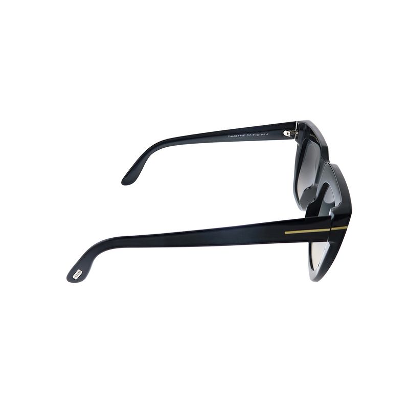 Tom Ford TF 687 01C Womens Square Sunglasses Black 51mm