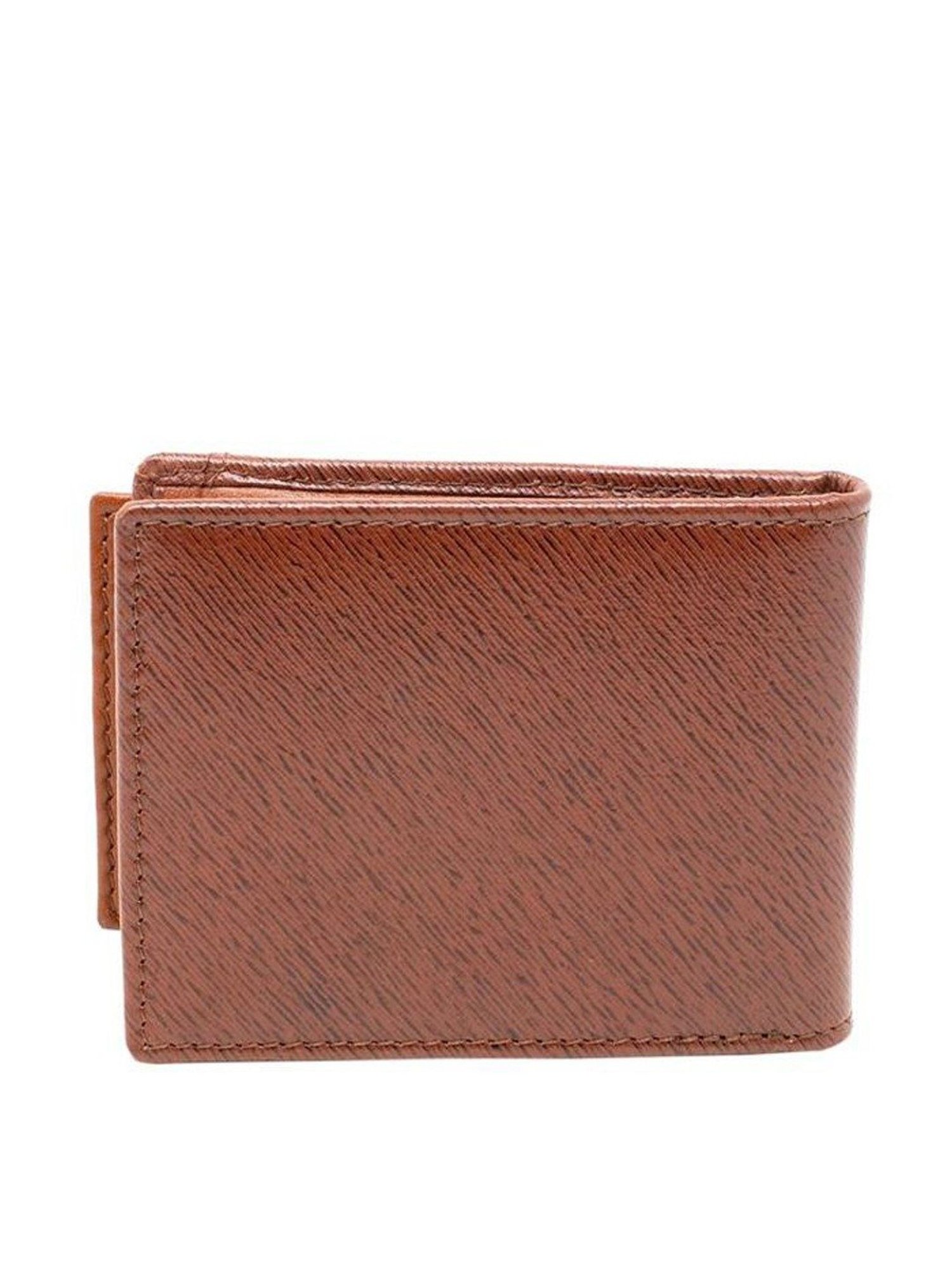 Tohl Tan Casual Leather Bi-Fold Wallet with Card Holder for Men