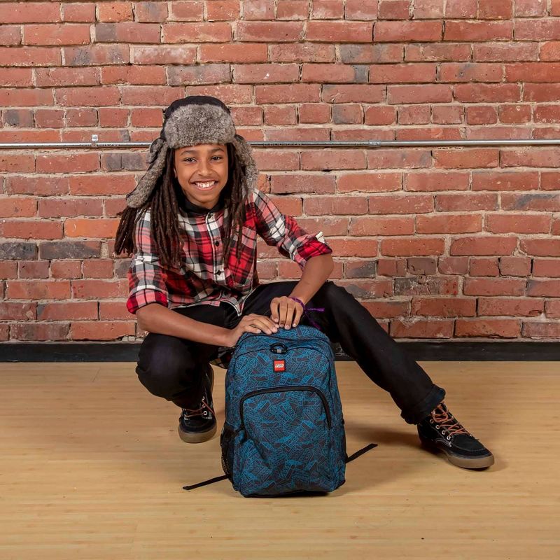 LEGO 16" Heritage Classic Kids' Backpack - Blue Print