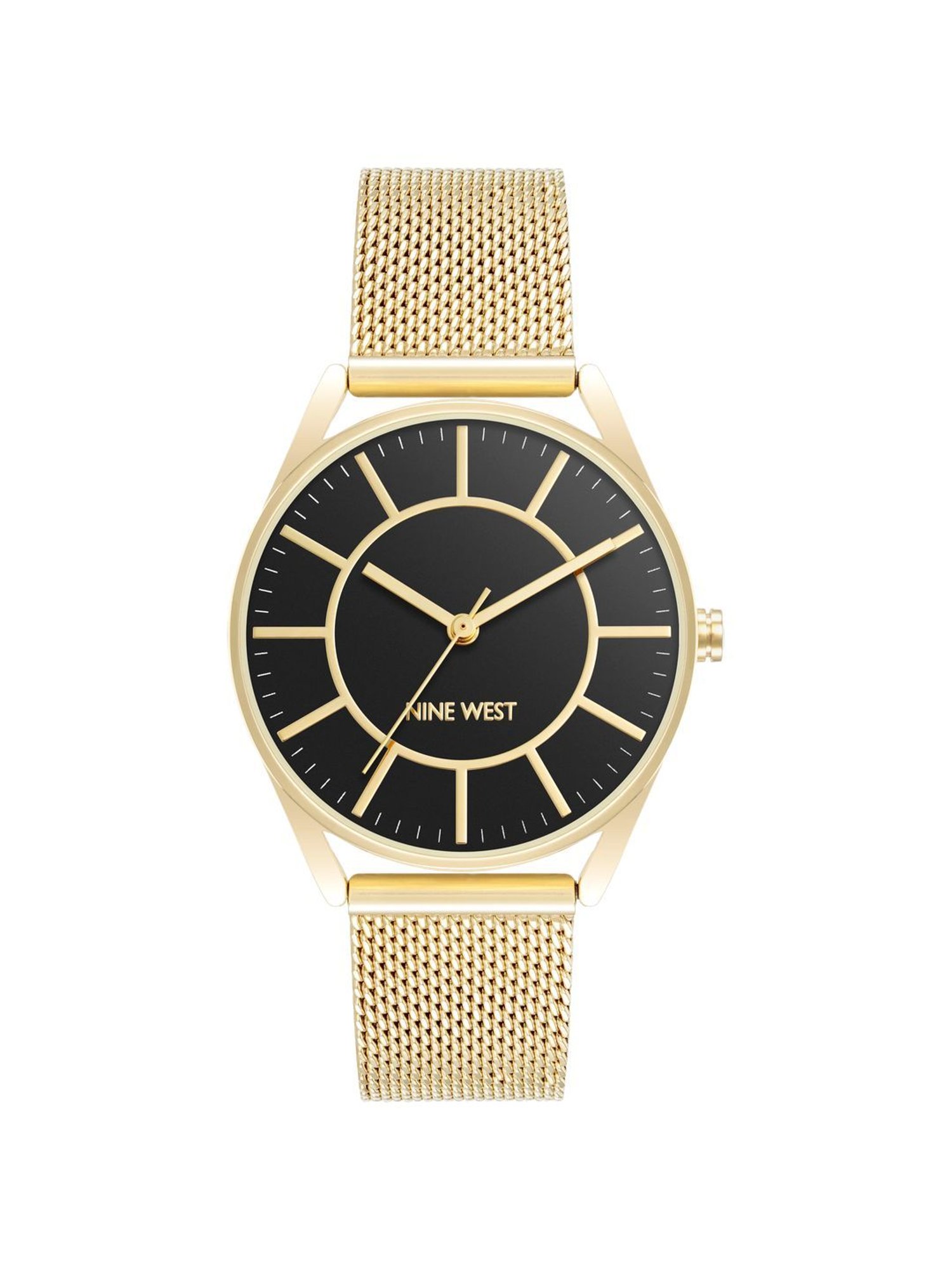 Nine West NW-1922BKGB Analog Watch for Women