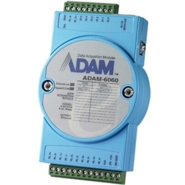Advantech 6-ch Digital Input and 6-ch Relay Modbus TCP Module ADAM6060D