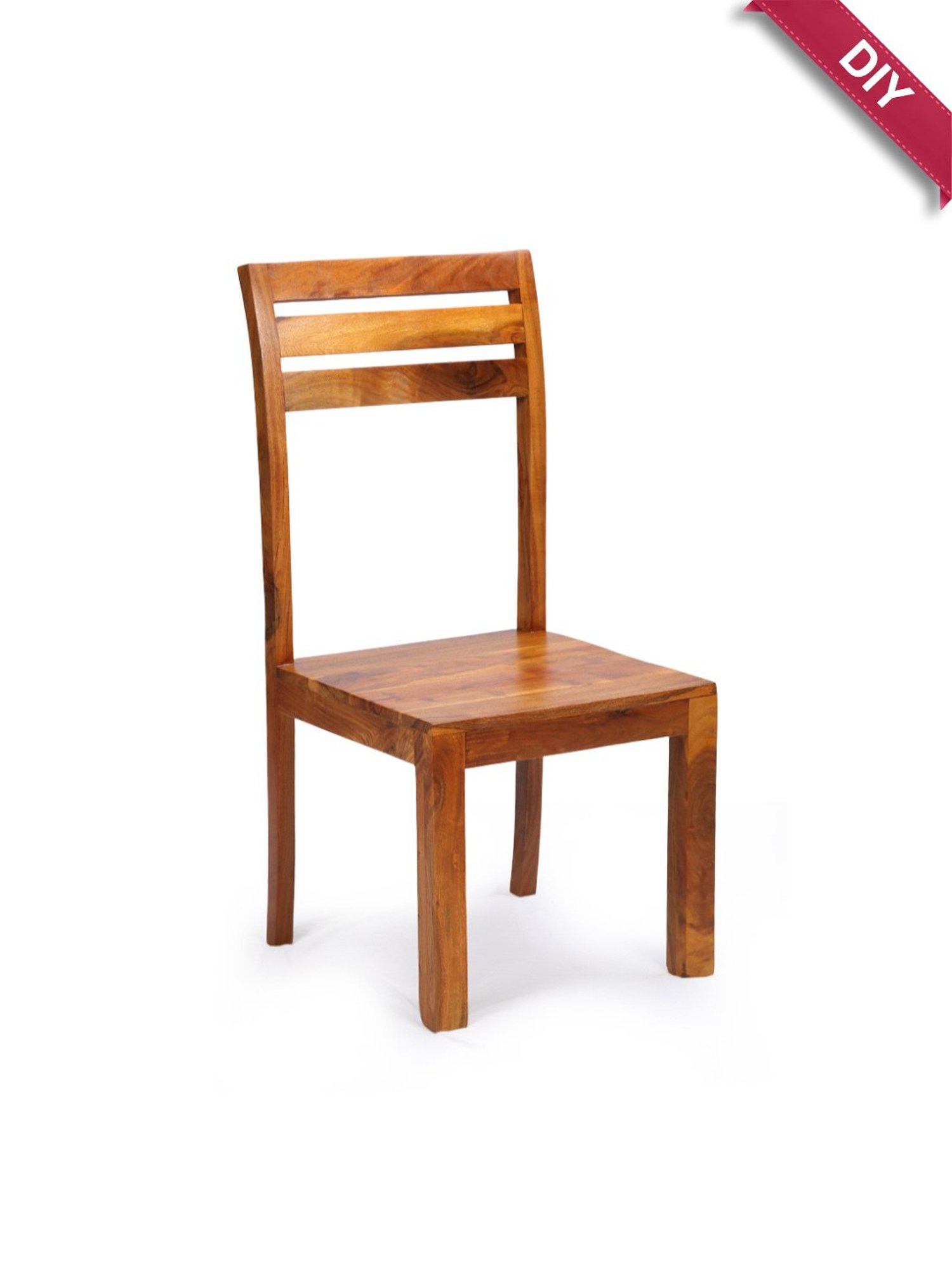 ExclusiveLane Centaur Brown Acacia Wood Handcrafted Dining Chair Honey Finish