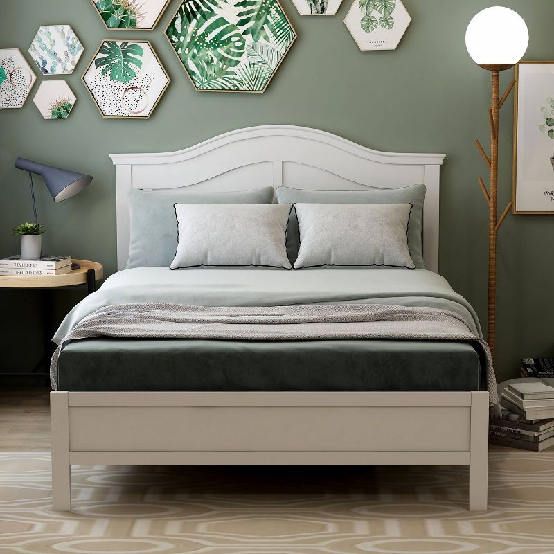 Full Marbry Platform Bed White - miBasics