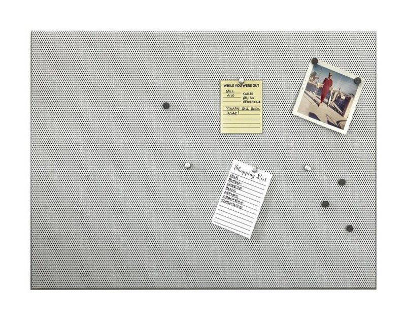 Umbra Bulletboard &ndash; Cork Board, Bulletin Board and Magnetic Board for walls &ndash; Modern Look with Dual Surface Design &ndash; Includes 12 Pushpins and 12 Magnets, 21x15 Inches