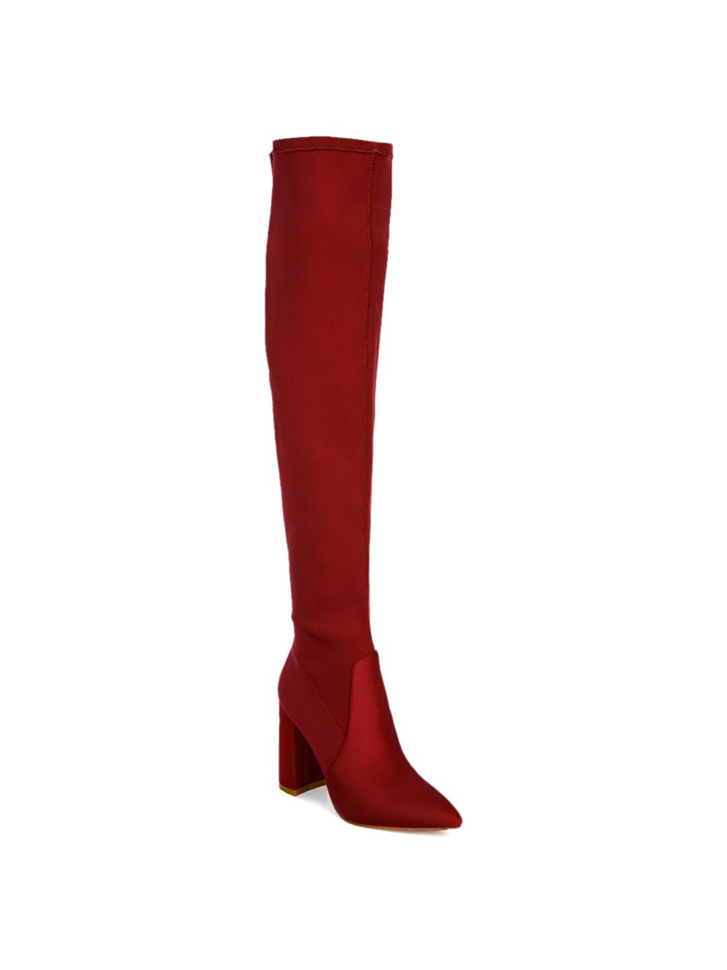 London Rag Women's Burgundy Casual Booties