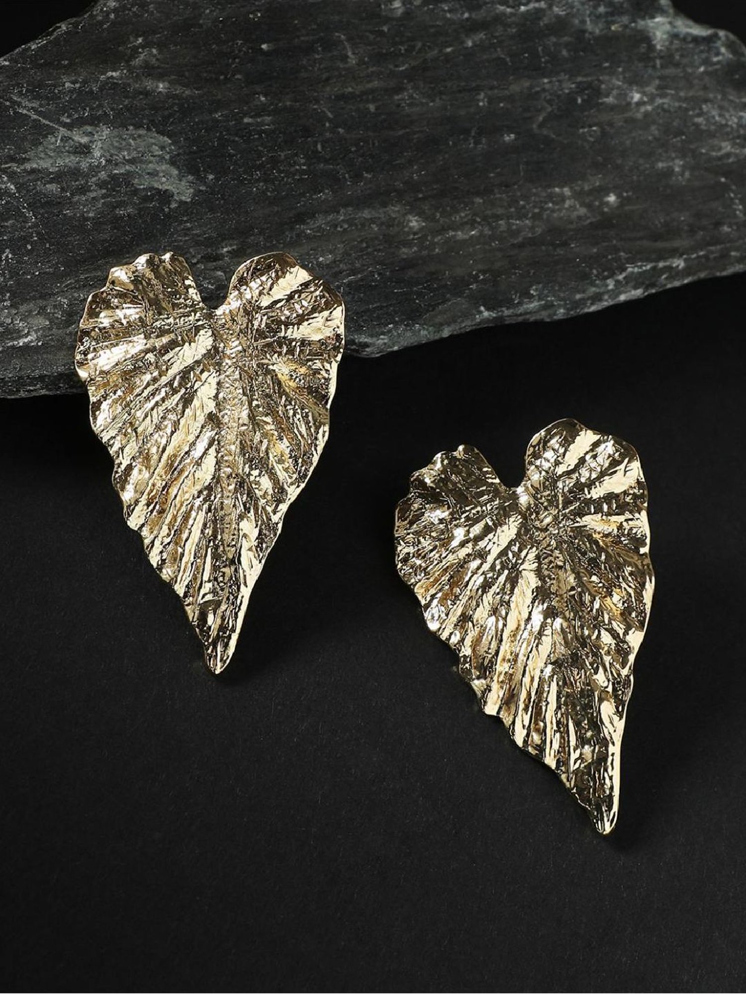 Sri Jagdamba Pearls Black Rosy Pearl Drop Earrings