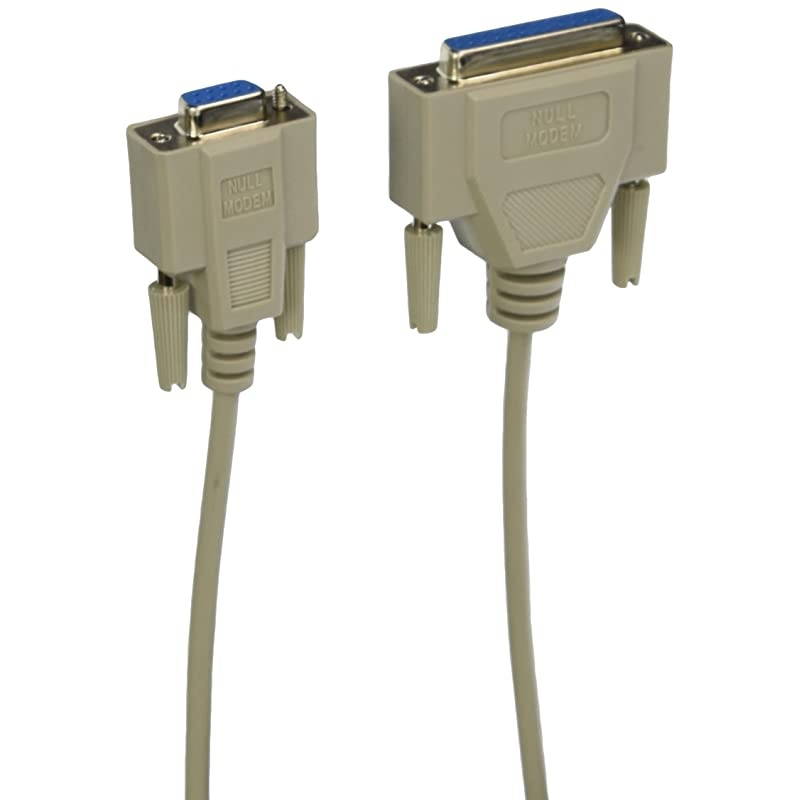 6-Feet Null Modem DB9F/DB25F Molded Cable (100483)