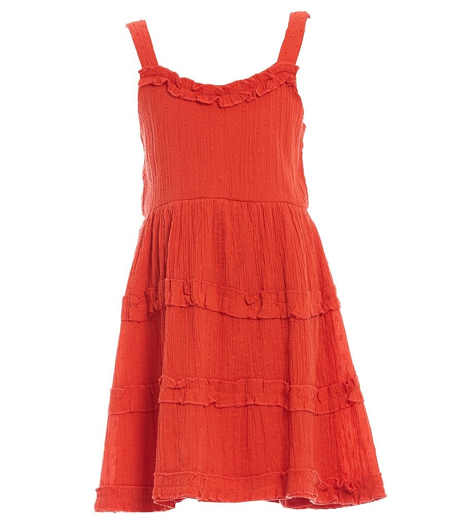 Mini Molly Big Girls 8-14 Ruffle-Sleeve Shift Dress