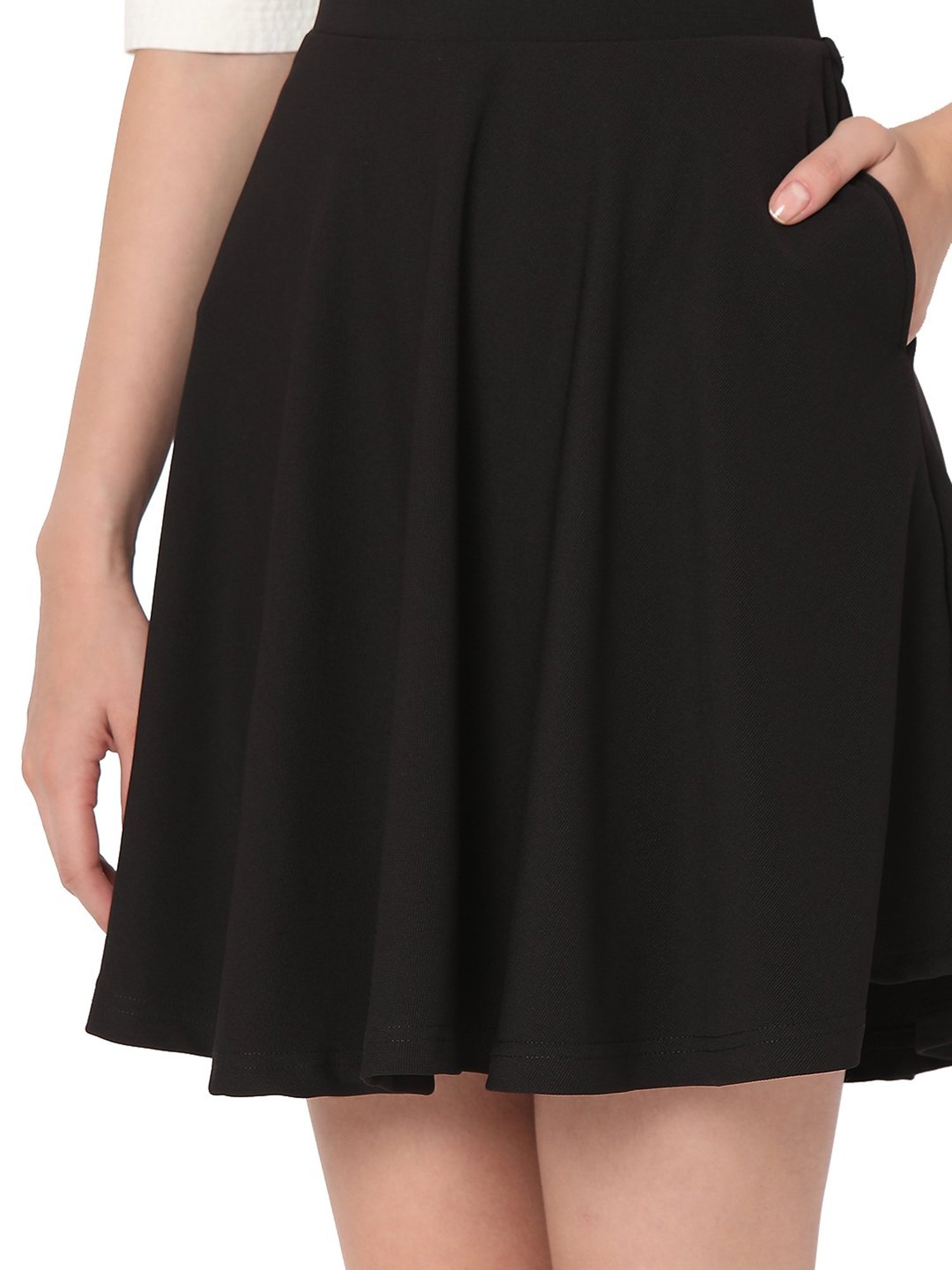 Smarty Pants Black Cotton Mini Skirt