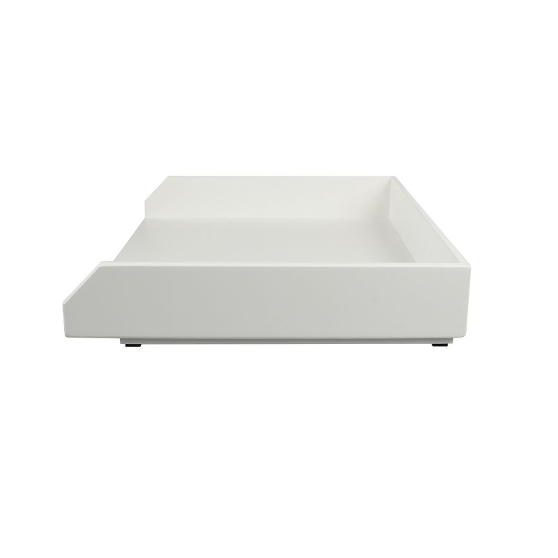 Design Ideas SimpleStructure Stackable Letter Tray - Letter and Document Desk Organization - White, 13.5" x 10.3" x 2.2"