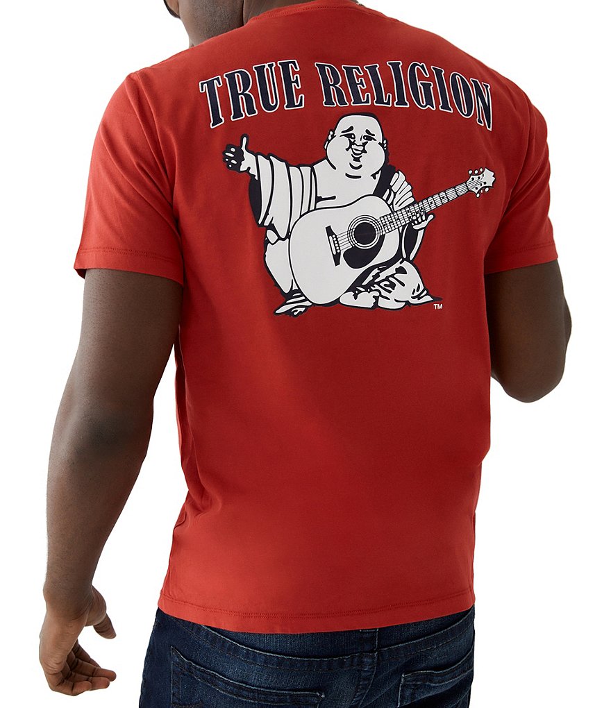 True Religion Buddha Logo Crew Neck Short-Sleeve Graphic T-Shirt
