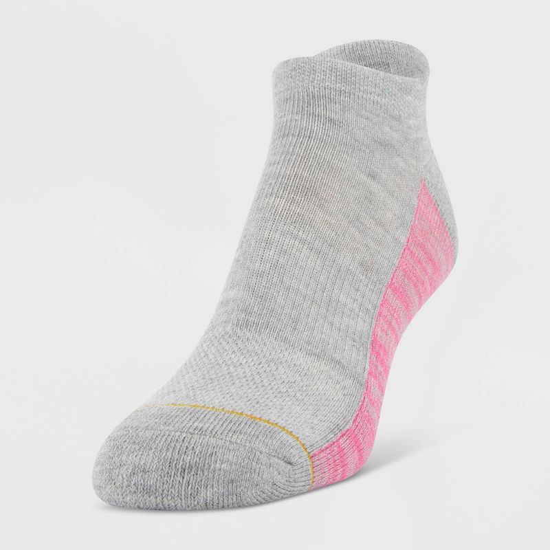 All Pro Women's Cushioned 6pk No Show Tab Athletic Socks - Gray 4-10
