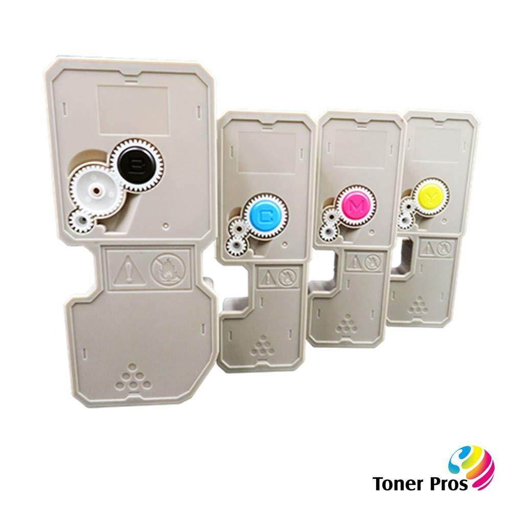 Toner Pros (TM) Compatible Toner [Limited Edition Design] Kyocera ECOSYS P5021cdn P5021cdw M5521cdn M5521cdw (4-Color-Pack: TK-5232K, TK-5232C, TK-5232M, TK-5232Y) Black 2,600 & Colors 2,200 Pages