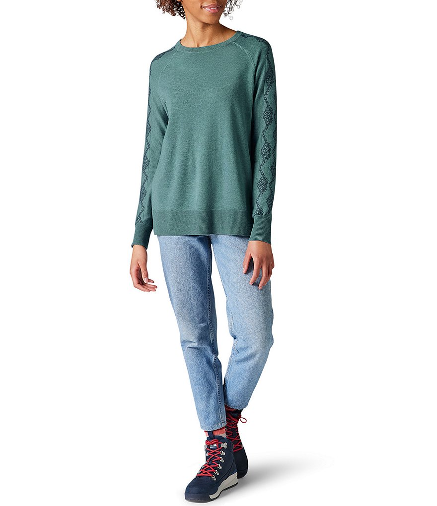 SmartWool Shadow Pine Needlepoint Crew Neck Long Sleeve Sweater