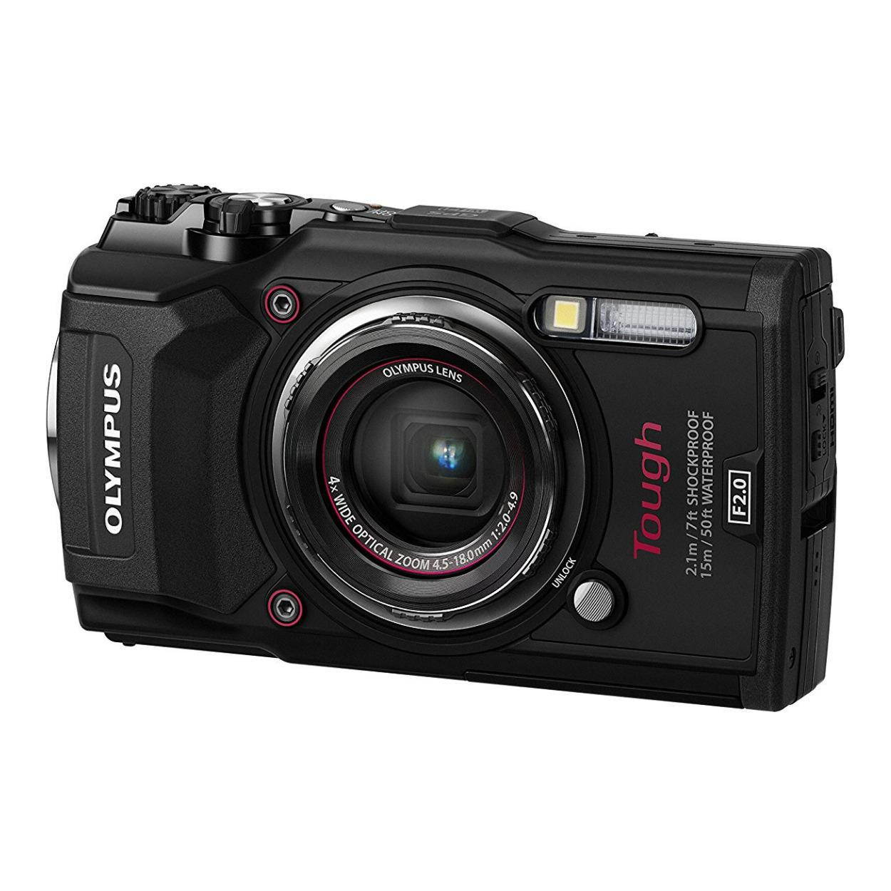 Olympus Tough TG-6 Waterproof Camera, Black (050332192430)