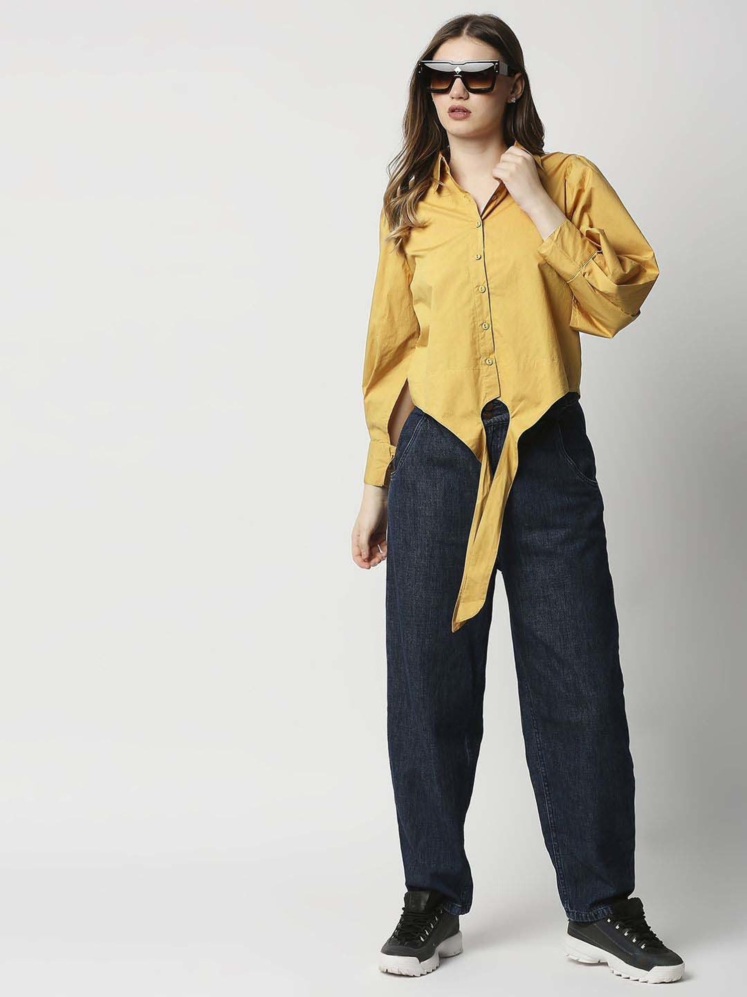 Remanika Mustard Pure Cotton Shirt