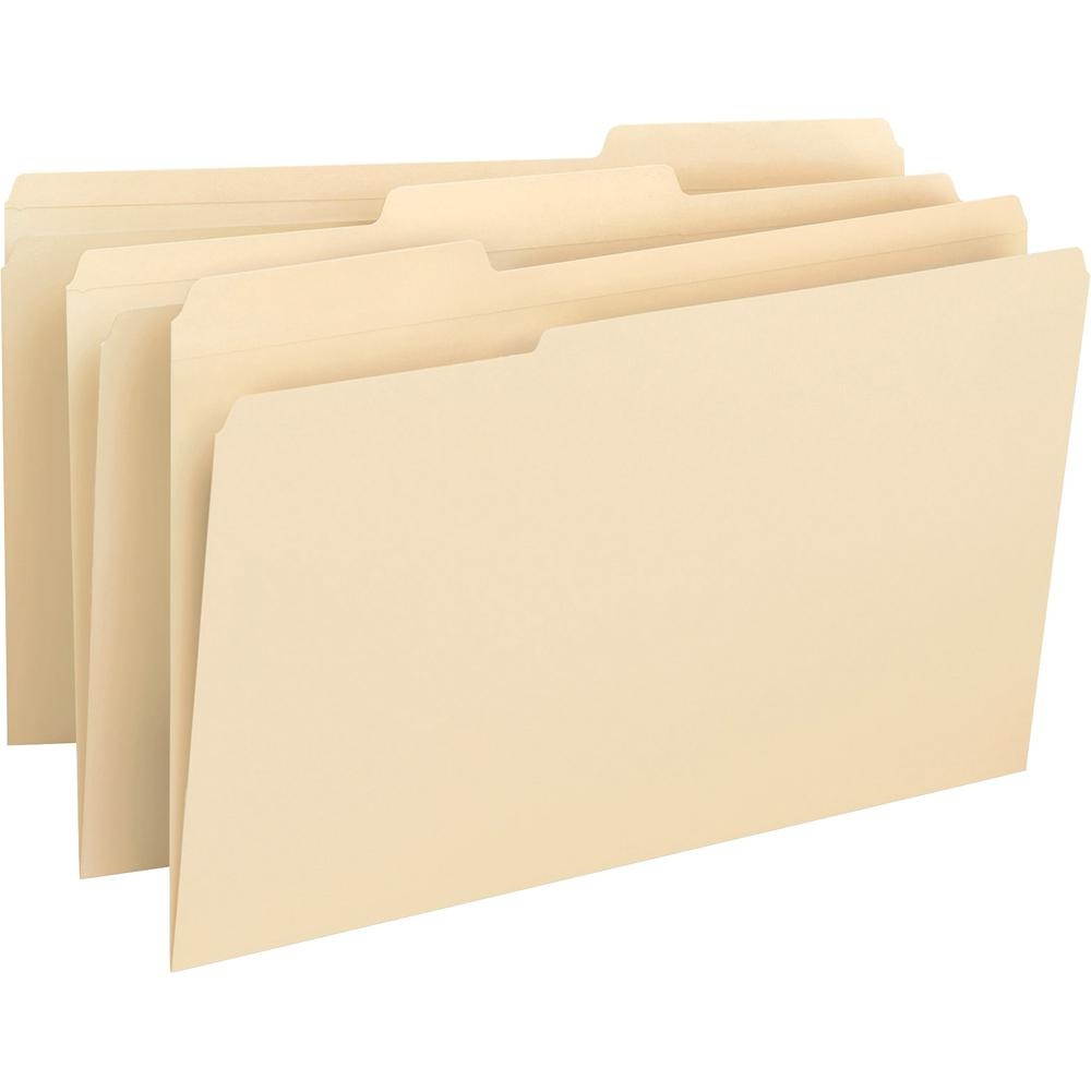 Business Source File Folder Legal 3/4" Exp. 14PT 1/3" 50/BX Manila 16516