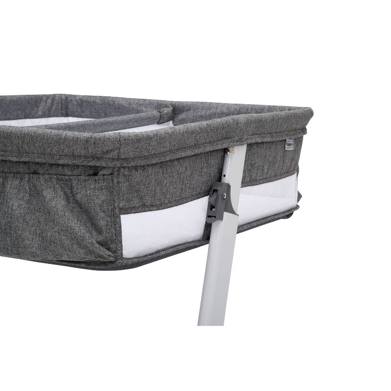 Delta Children Simmons Kids' By The Bed City Sleeper Bassinet for Twins - Gray