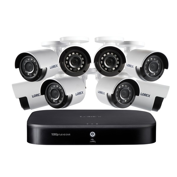 Lorex 1080p HD 8-Channel Security System with 1TB HDD DVR & 8x 1080p HD Cameras