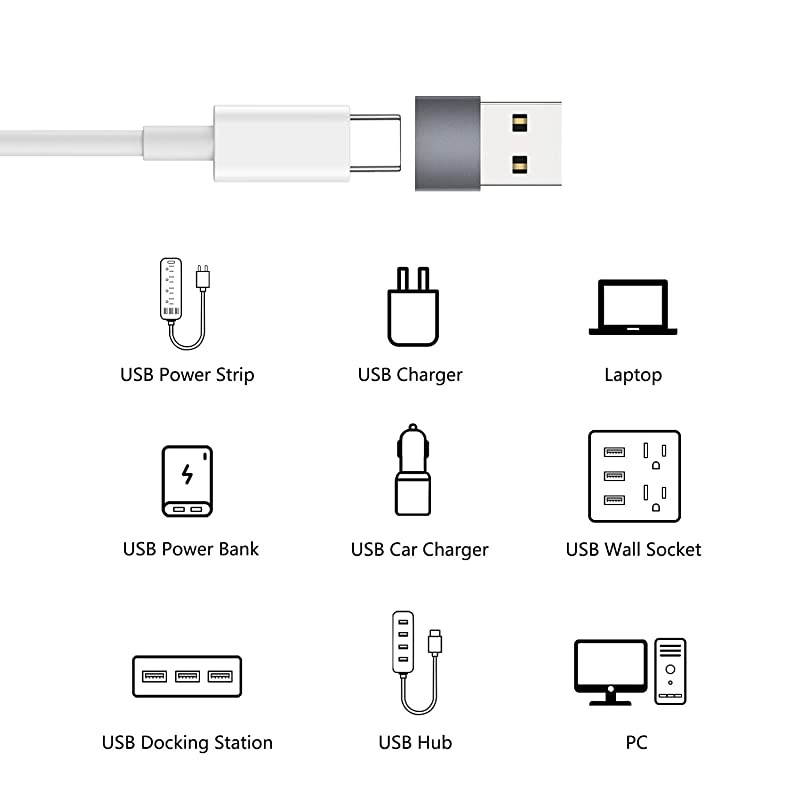 USB C to USB Adapter 2 Pack USBC Female to USB Male USB Type C Female to USB OTG Adapter for MacBook Pro 20152013 MacBook Air 20172015 Laptops Wall Chargers Power Banks