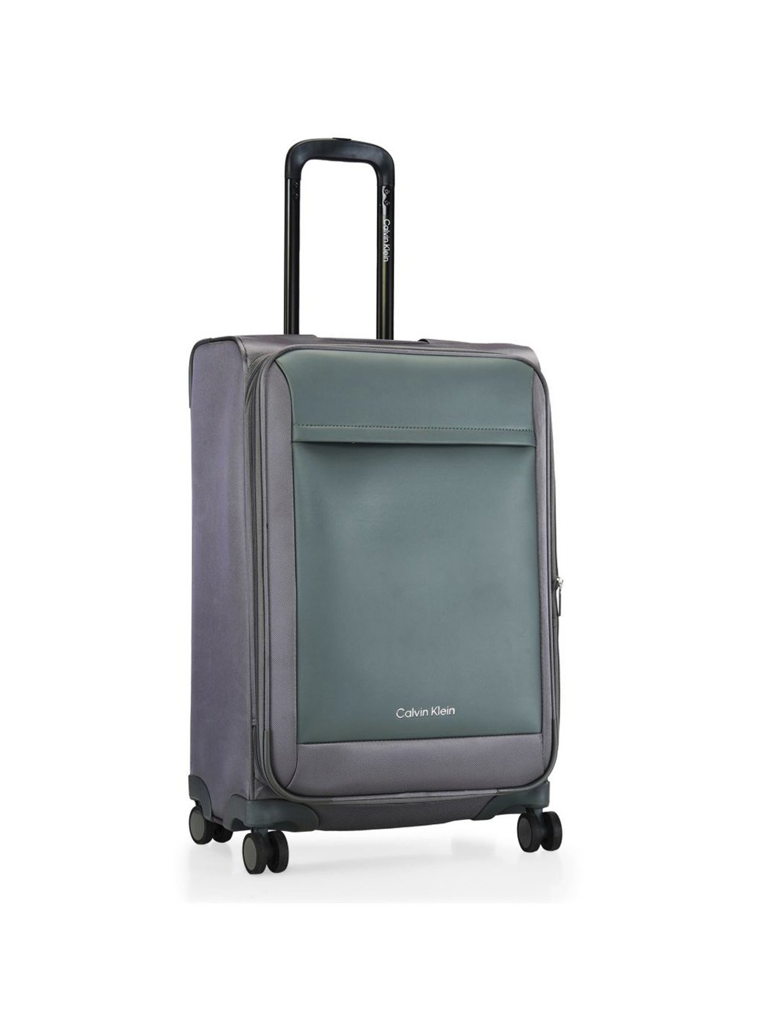 Calvin Klein Escape Charcoal Solid Soft Medium Trolley Bag - 69 Cms