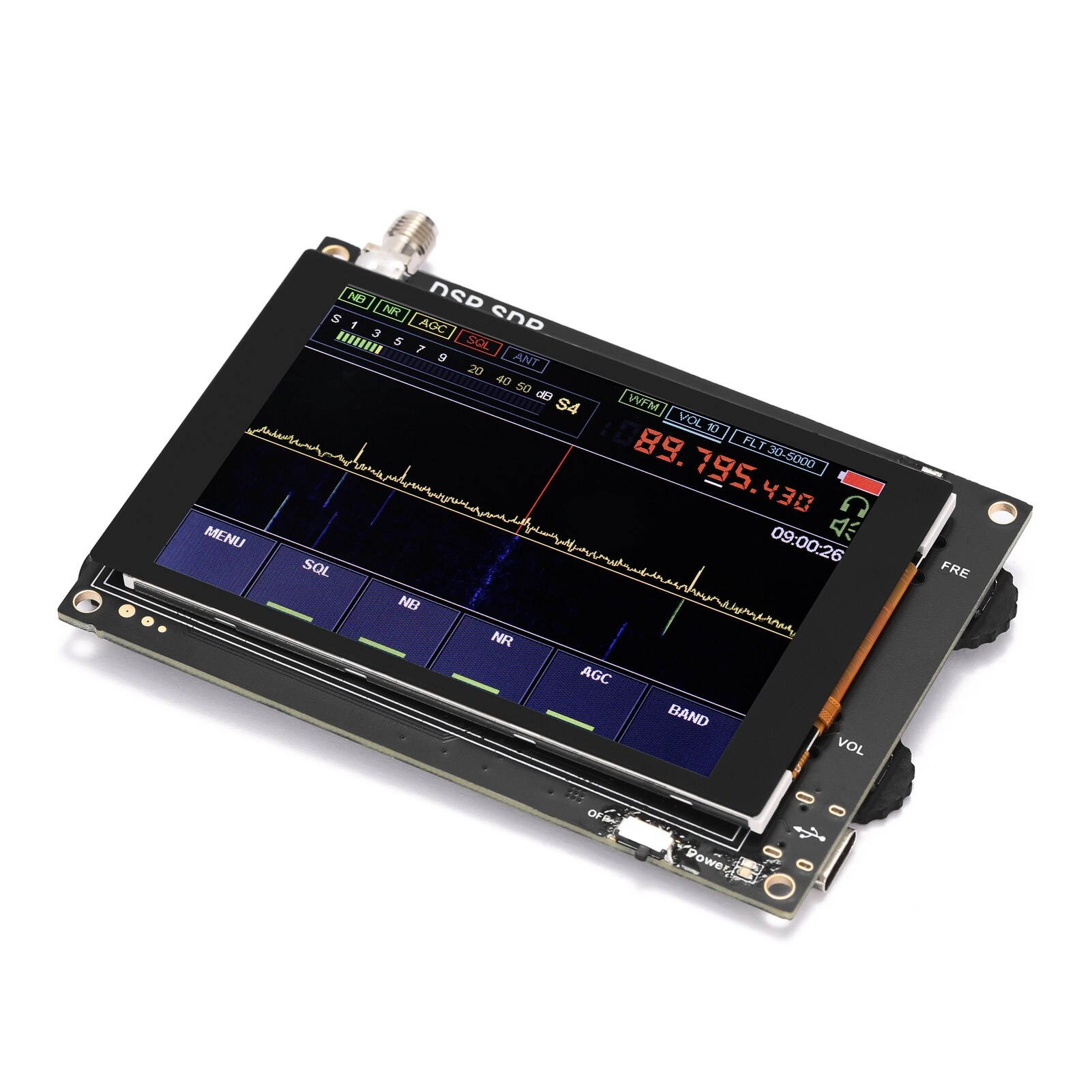 DSP SDR HAM Wireless Receiver Accessory Touchable IPS Display Screen+Main Hardware Fourply Circuit Board Impedance Matching