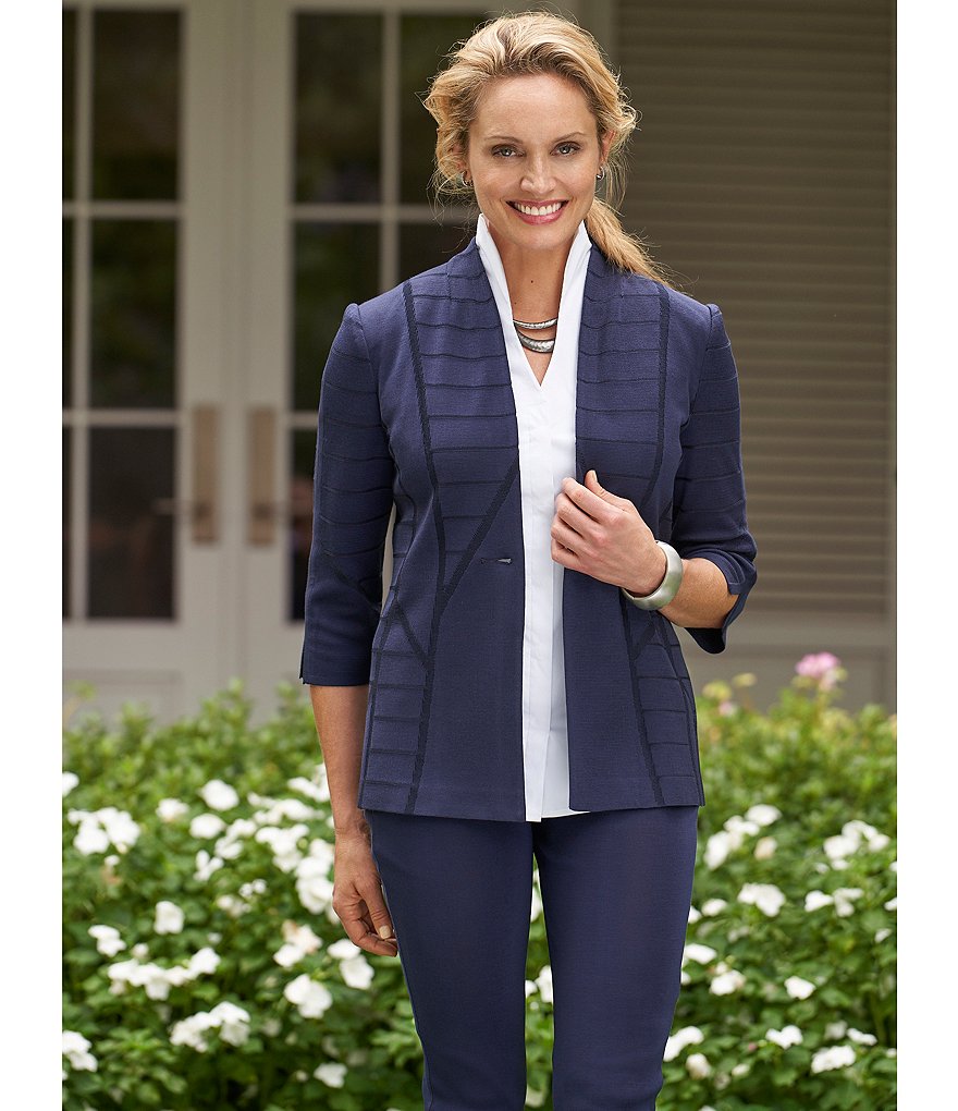 Misook Sleeveless Stand Collar Neck Washable Blouse