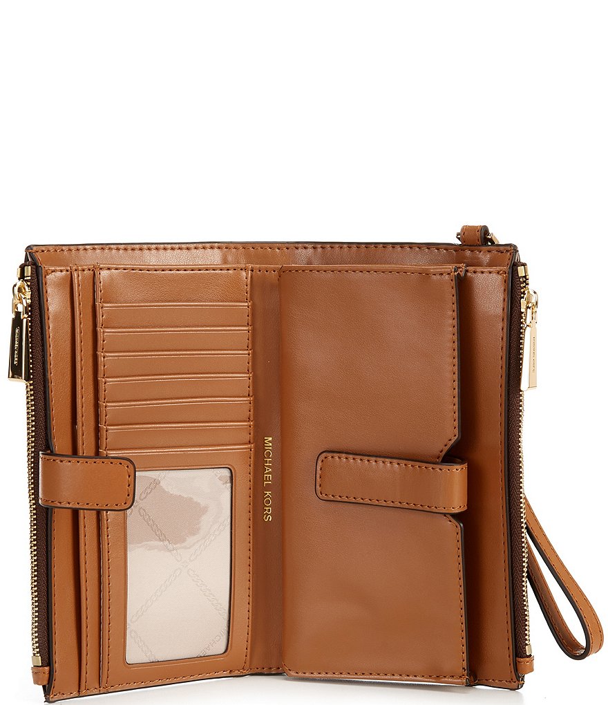 Michael Kors Signature Jet Set Double Zip Wristlet