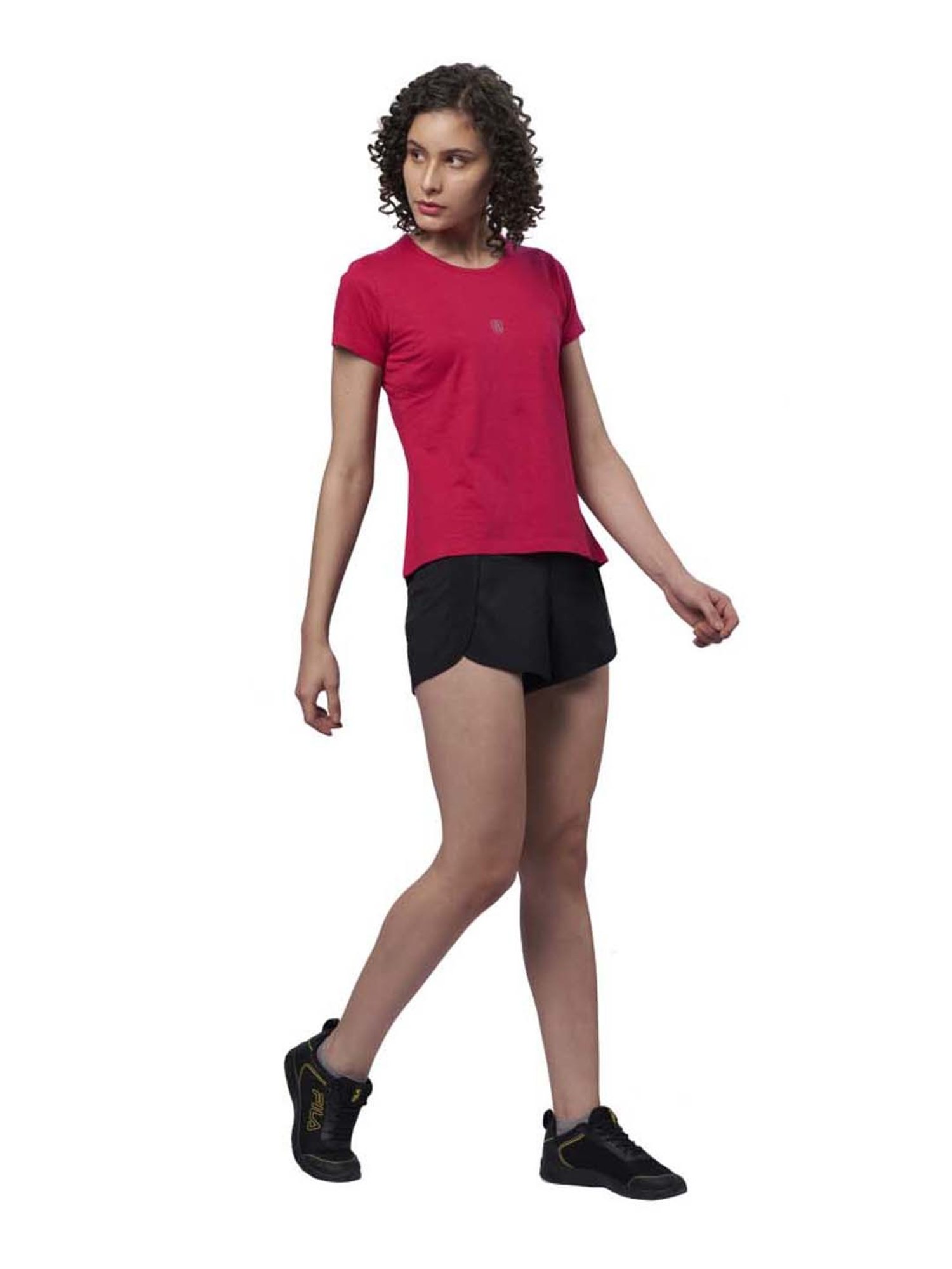 Domin8 Women Solid Training Track Pants With Drawstring Waist & Zipper Pockets