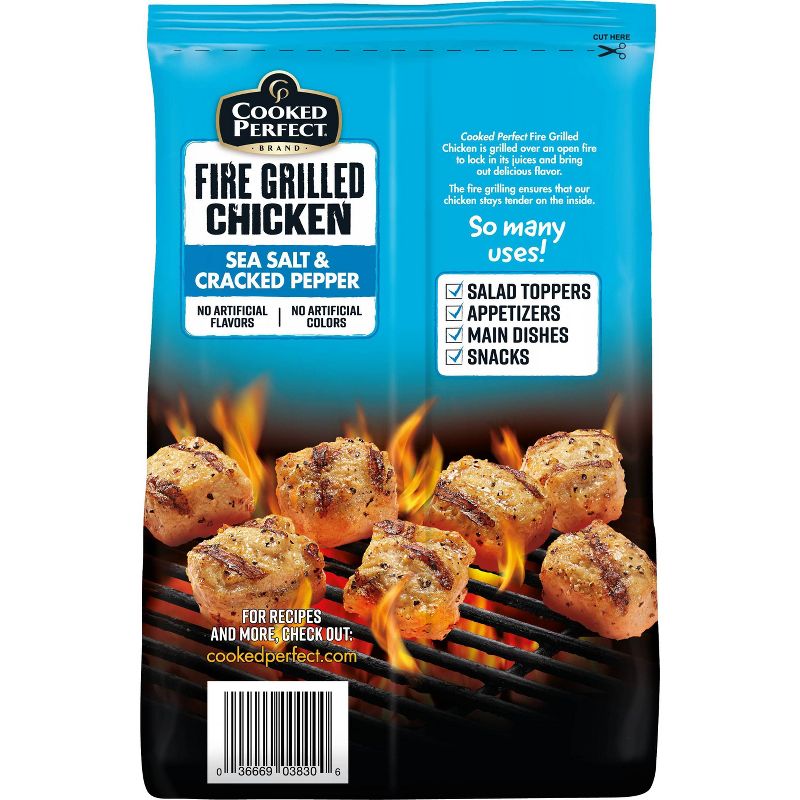 Cooked Perfect Sea Salt & Cracked Pepper Fire Grilled Chicken - Frozen - 12oz