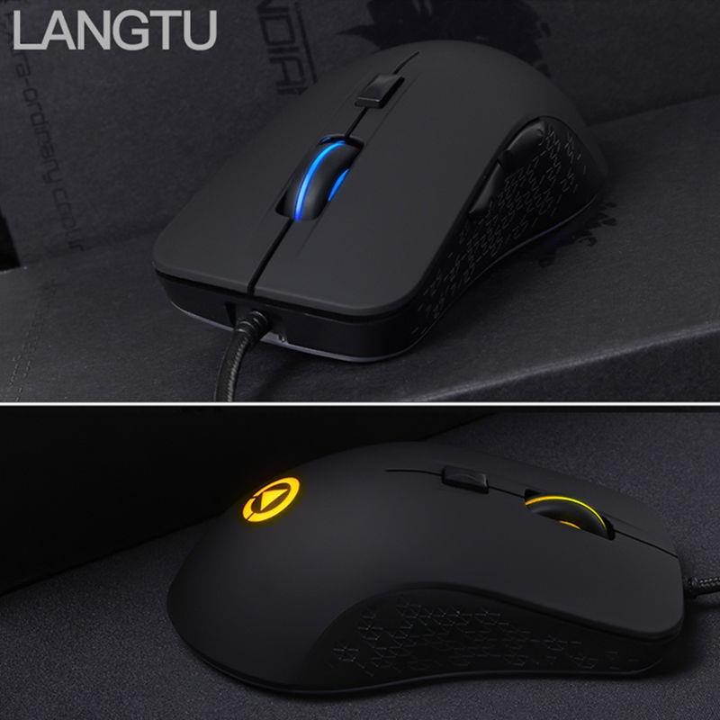 G402 Wired RGB Backlit Silent 4000DPI Usb Optical Ergonomic Gaming Mouse PC Mice