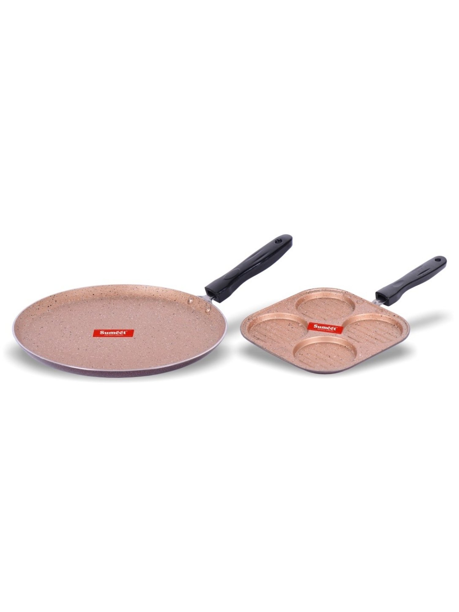 Sumeet Nonstick Granite Finish 2Pc OMEGA Cookware Set  (Dosa Tawa+ Mini Multi Snack Maker)