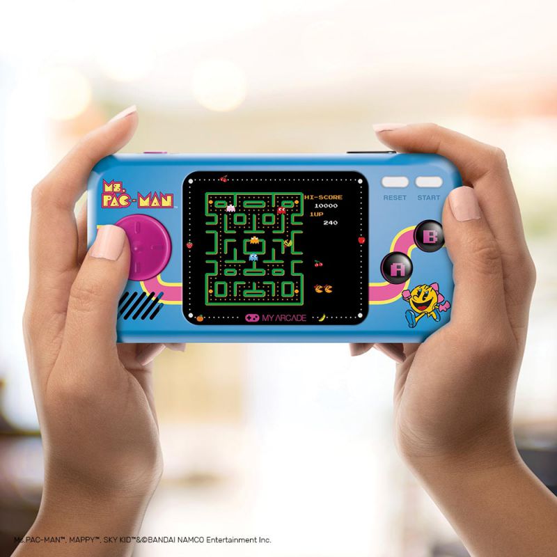 My Arcade MS. PAC-Man Pocket Player Portable Handheld with 3 Games: MS.PAC-Man, Sky Kid & MAPPY