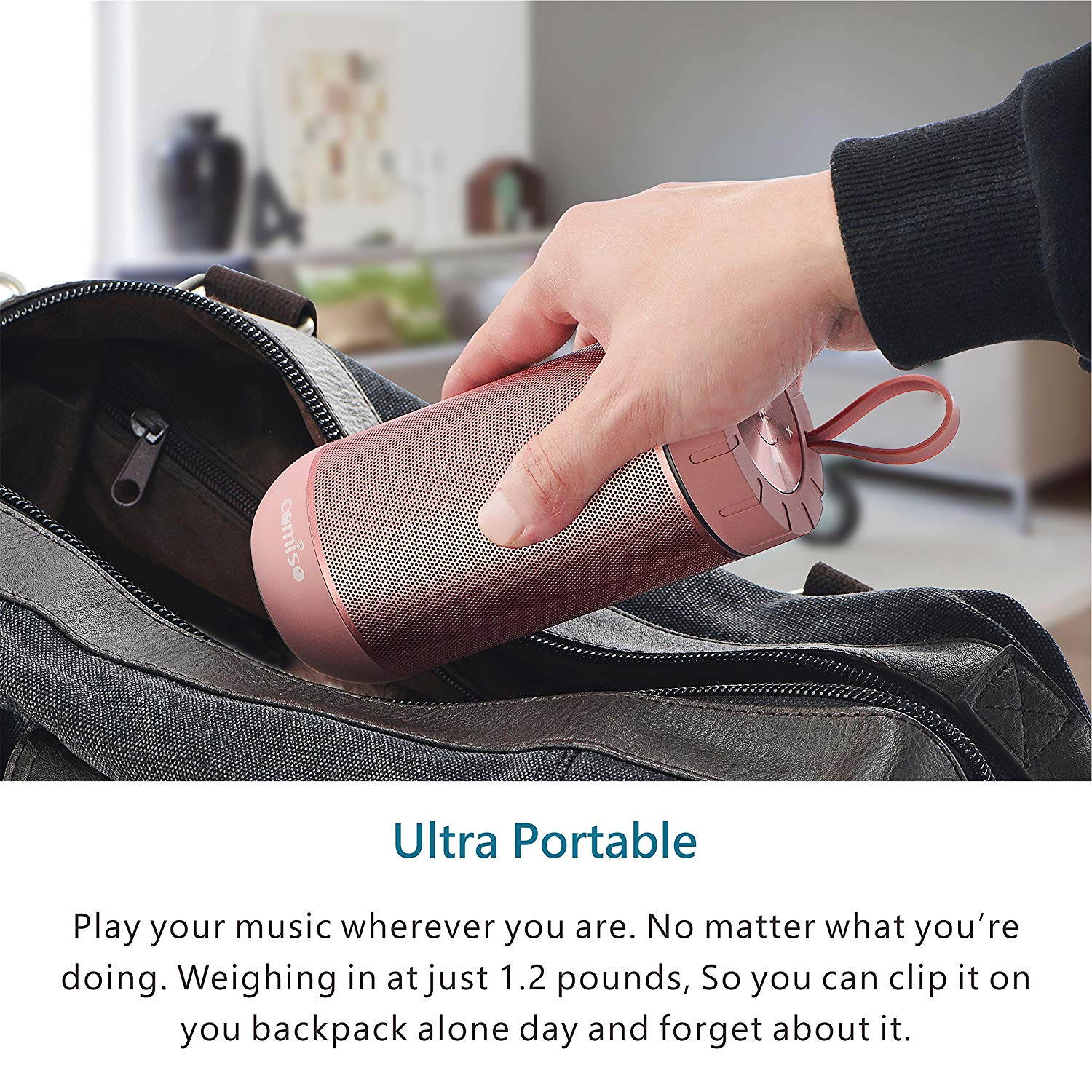 Waterproof Bluetooth Speakers, Outdoor Wireless Portable Speaker with microphone, 36 Hours Playtime, Superior Sound for Car, Camping, Beach, Sports, Pool Party, Shower